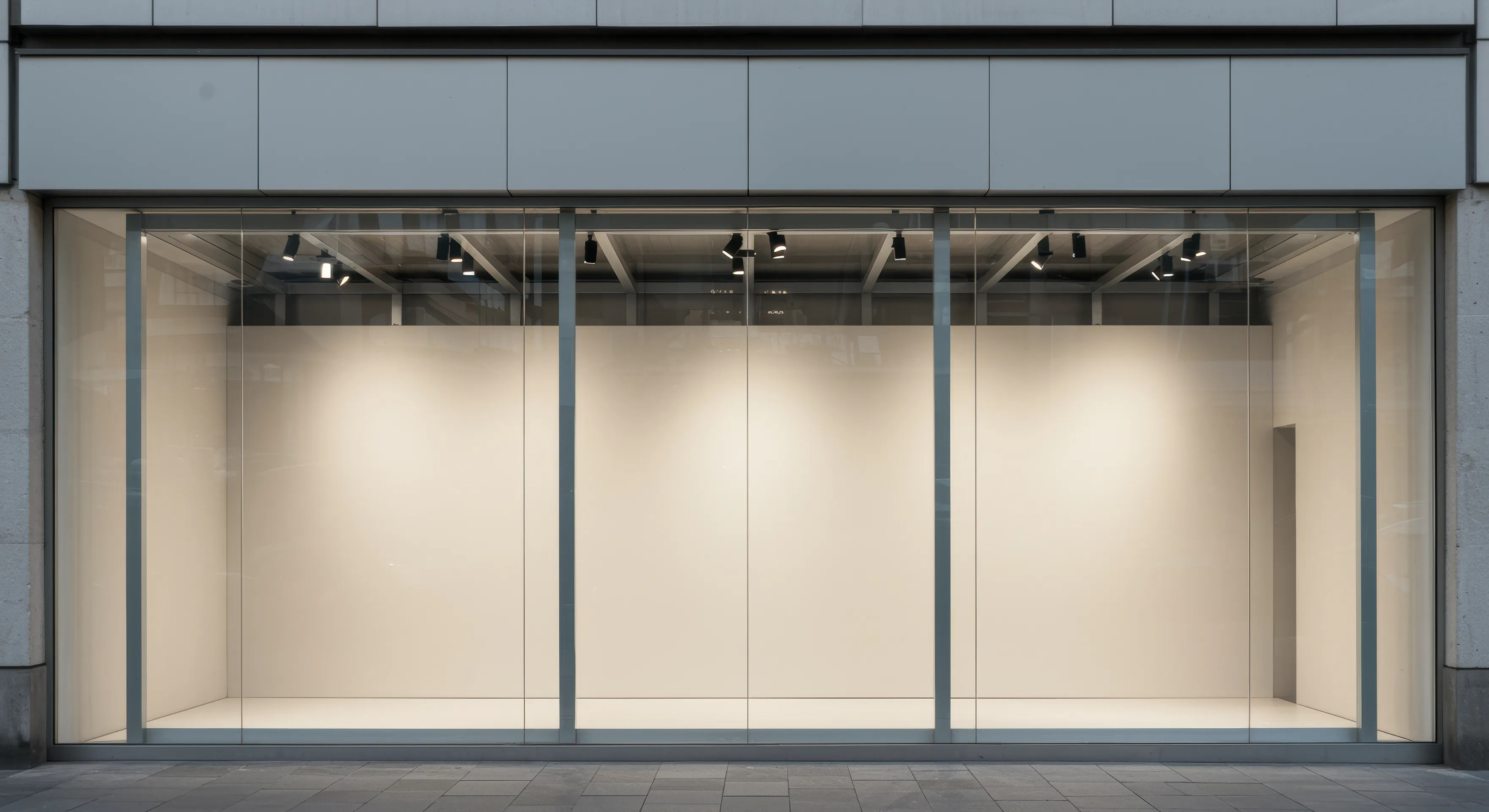 Image of an empty storefront for lease.